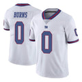 Tocy NY.Giants #0 Brian Burns Player White Color Rush Home Game Stitched Jerseys