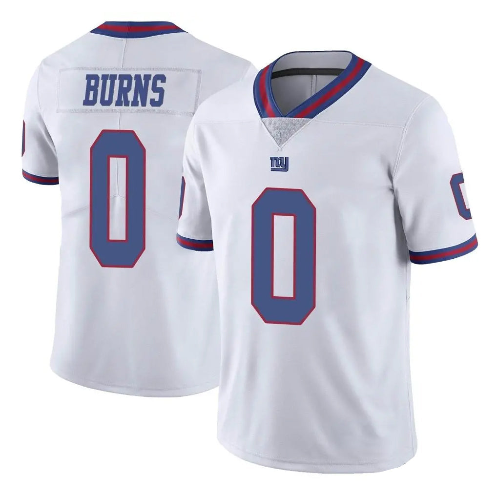 Tocy NY.Giants #0 Brian Burns Player White Color Rush Home Game Stitched Jerseys