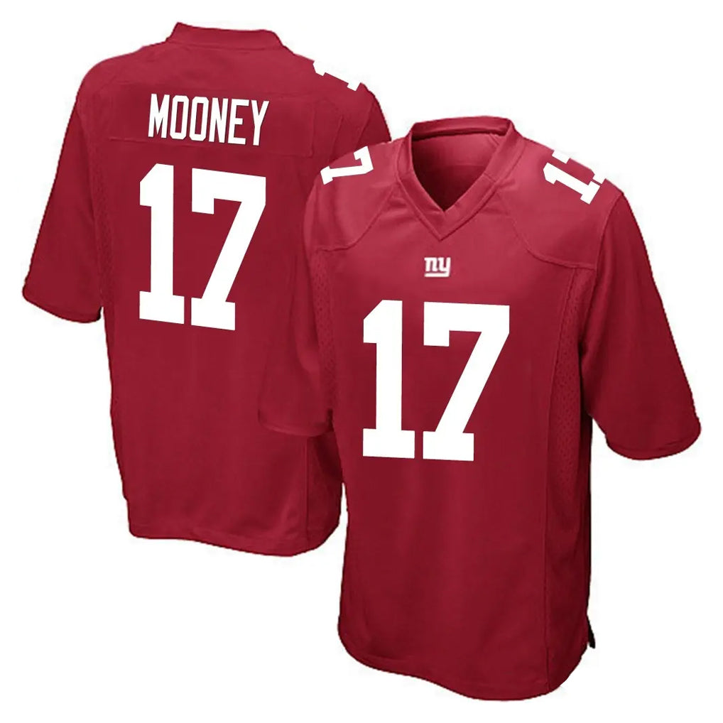 Tocy NY.Giants #17 Darnell Mooney Player Red Home Game Stitched Jerseys