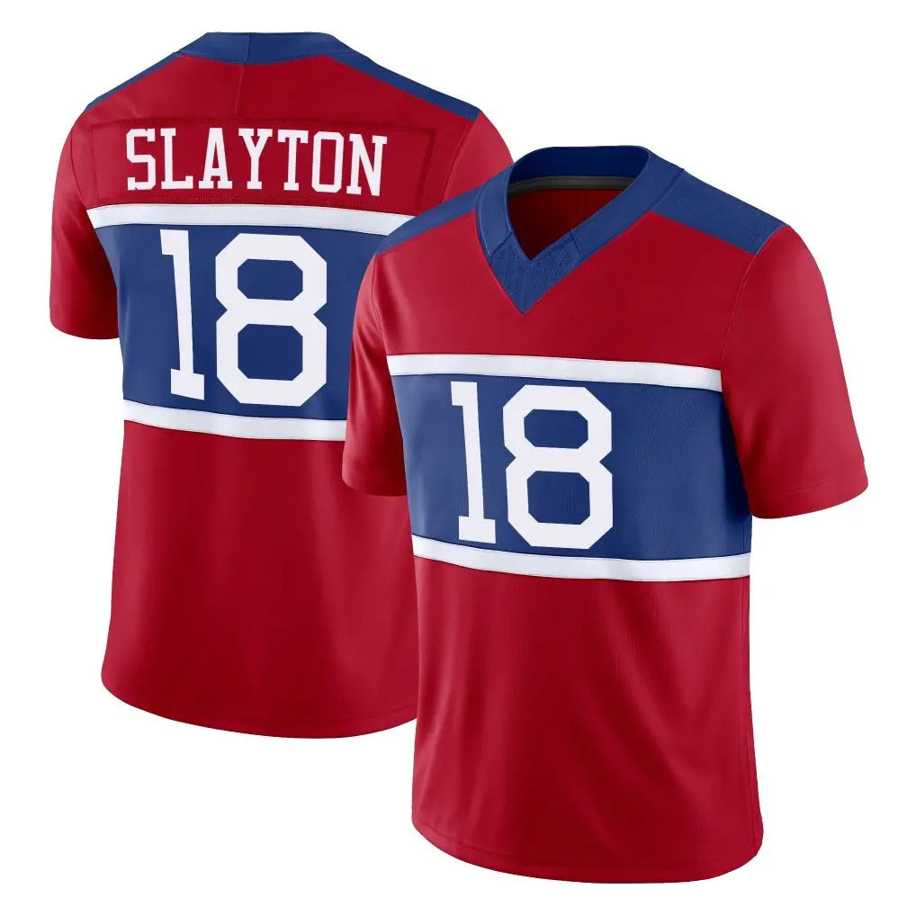 Tocy NY.Giants #18 Darius Slayton Player Red Century Vapor F.U.S.E. Home Game Stitched Jerseys