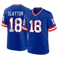 Tocy NY.Giants #18 Darius Slayton Player Royal Classic Home Game Stitched Jerseys