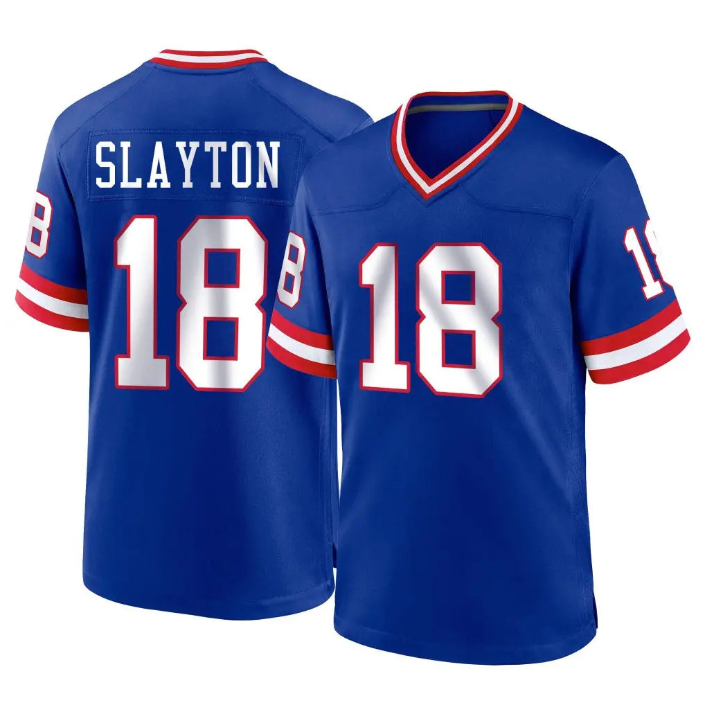 Tocy NY.Giants #18 Darius Slayton Player Royal Classic Home Game Stitched Jerseys