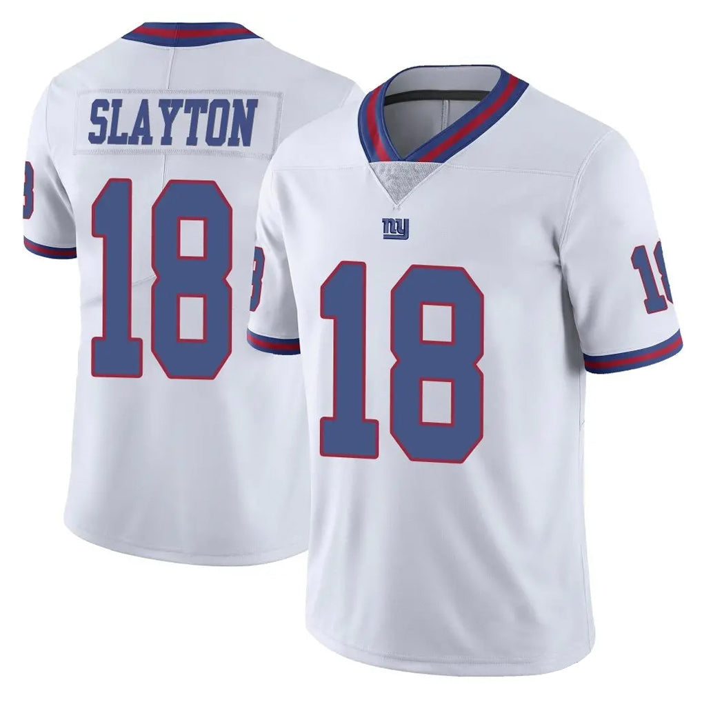 Tocy NY.Giants #18 Darius Slayton Player White Color Rush Home Game Stitched Jerseys