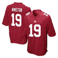 Tocy NY.Giants #19 Jameis Winston Player Red Home Game Stitched Jerseys
