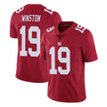Tocy NY.Giants #19 Jameis Winston Player Red Limited Vapor Untouchable Home Game Stitched Jerseys