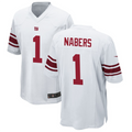 tocy NY.Giants #1 Malik Nabers Player White Game Stitched Jerseys