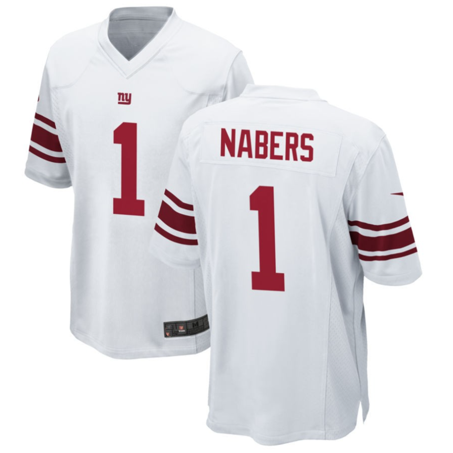 tocy NY.Giants #1 Malik Nabers Player White Game Stitched Jerseys