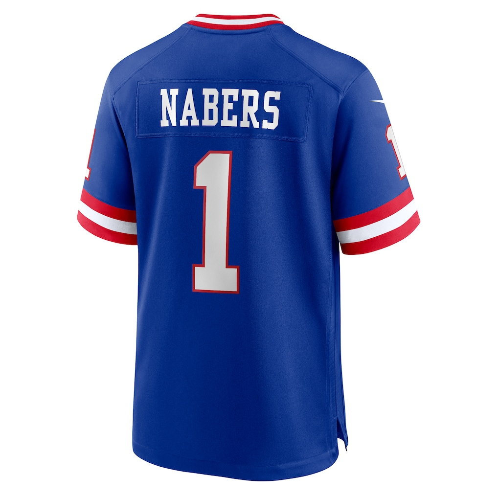 tocy NY.Giants #1 Malik Nabers Royal Game Player Stitched Jerseys