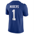 tocy NY.Giants #1 Malik Nabers Royal Vapor F.U.S.E. Limited American Stitched Stitched Jerseys