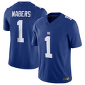 tocy NY.Giants #1 Malik Nabers Royal Vapor F.U.S.E. Limited American Stitched Stitched Jersey