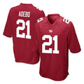 Tocy NY.Giants #21 Paulson Adebo Player Red Home Game Stitched Jerseys