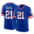 Tocy NY.Giants #21 Paulson Adebo Player Royal Classic Home Game Stitched Jerseys