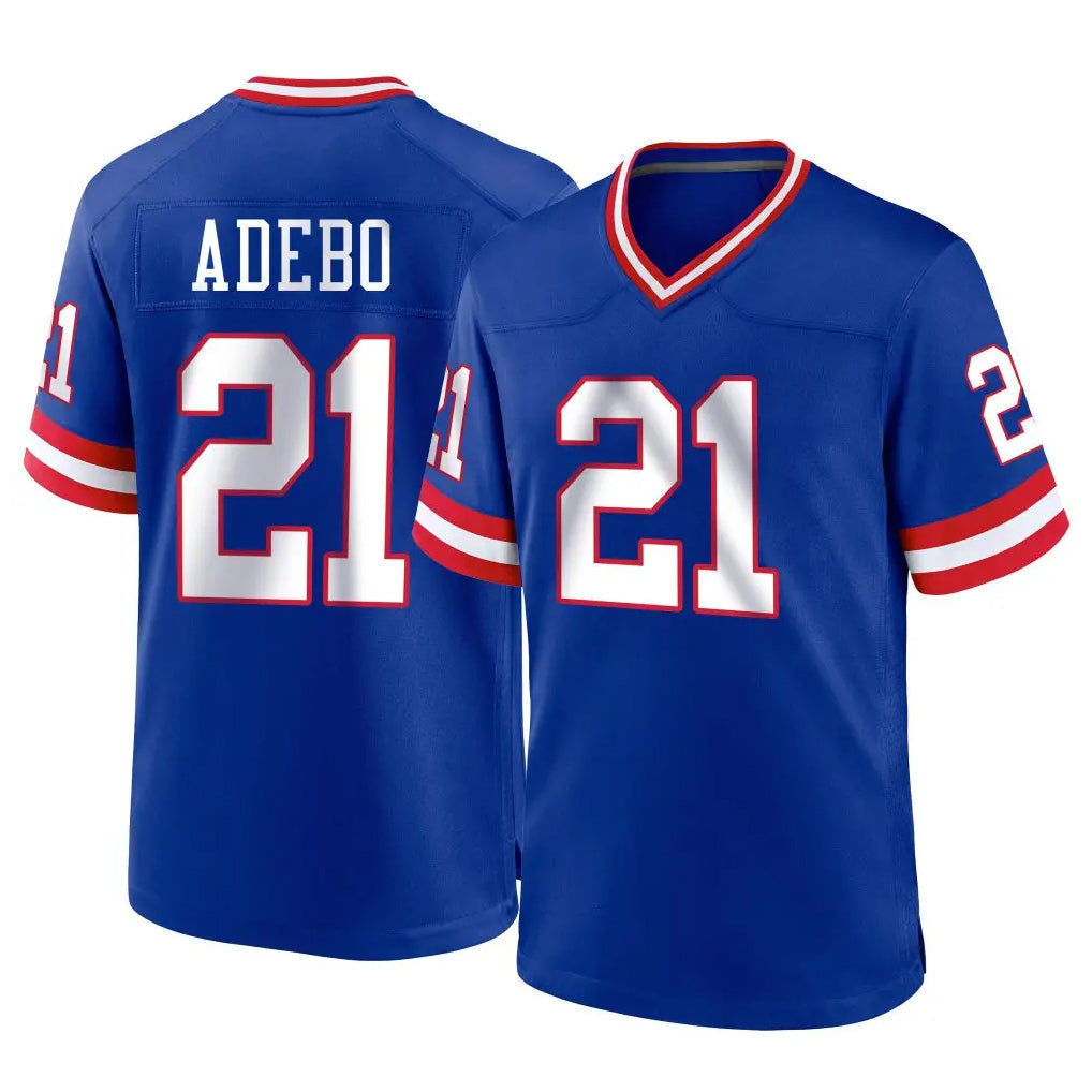 Tocy NY.Giants #21 Paulson Adebo Player Royal Classic Home Game Stitched Jerseys
