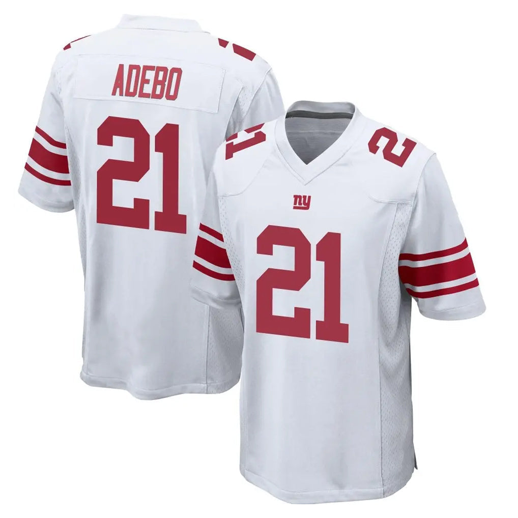 Tocy NY.Giants #21 Paulson Adebo Player White Home Game Stitched Jerseys