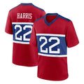 Tocy NY.Giants #22 Najee Harris Player Red Century Home Game Stitched Jerseys
