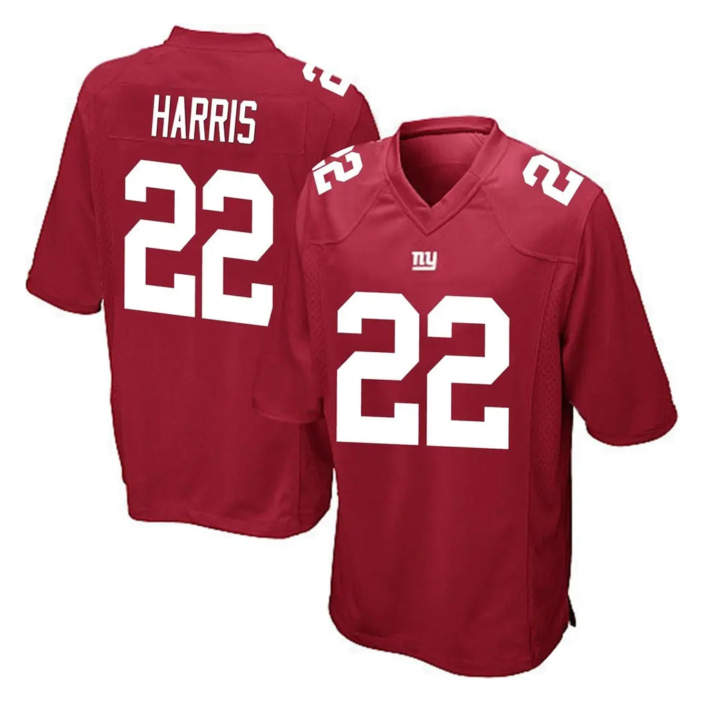 Tocy NY.Giants #22 Najee Harris Player Red Home Game Stitched Jerseys