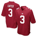 Tocy NY.Giants #3 Abdul Carter Player Red Home Game Stitched Jerseys