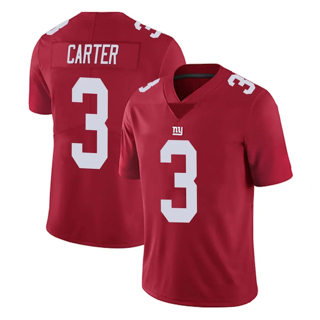 Tocy NY.Giants #3 Abdul Carter Player Red Limited Vapor Untouchable Home Game Stitched Jerseys