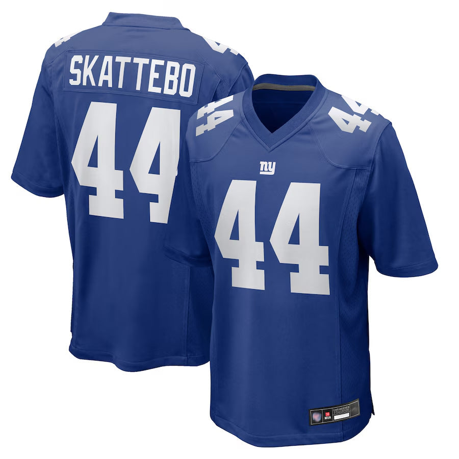 tocy NY.Giants #44 Cam Skattebo Player Royal Team Game Football Jerseys