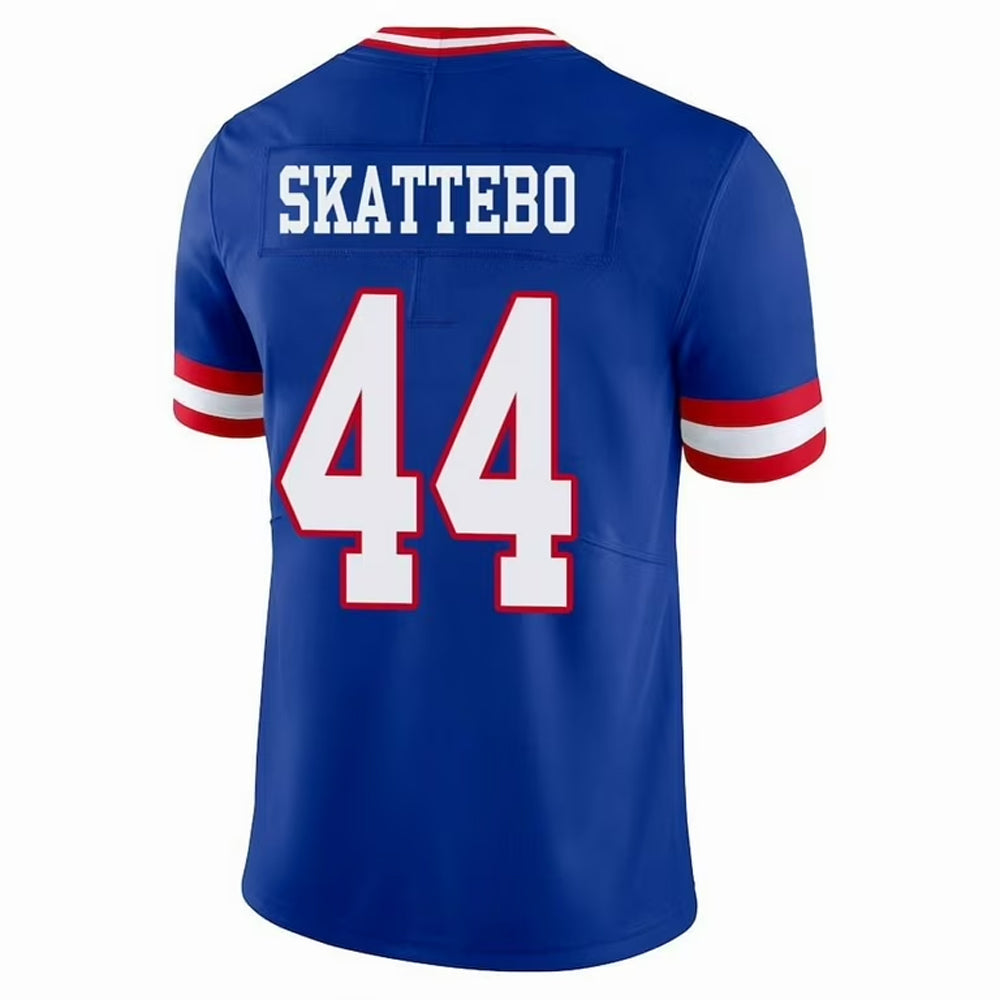 tocy NY.Giants #44 Cam Skattebo Player Royal Throwback Vapor Limited Football Jerseys