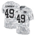Tocy NY.Giants #49 Tremaine Edmunds Player Arctic Camo Salute To Service Limited Game Stitched Jerseys