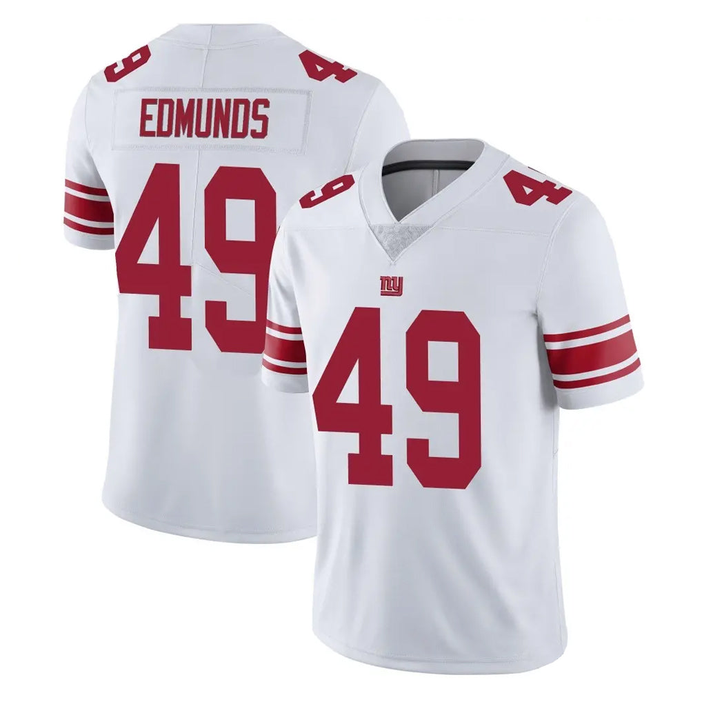 Tocy NY.Giants #49 Tremaine Edmunds Player White Limited Vapor Untouchable Home Game Stitched Jerseys