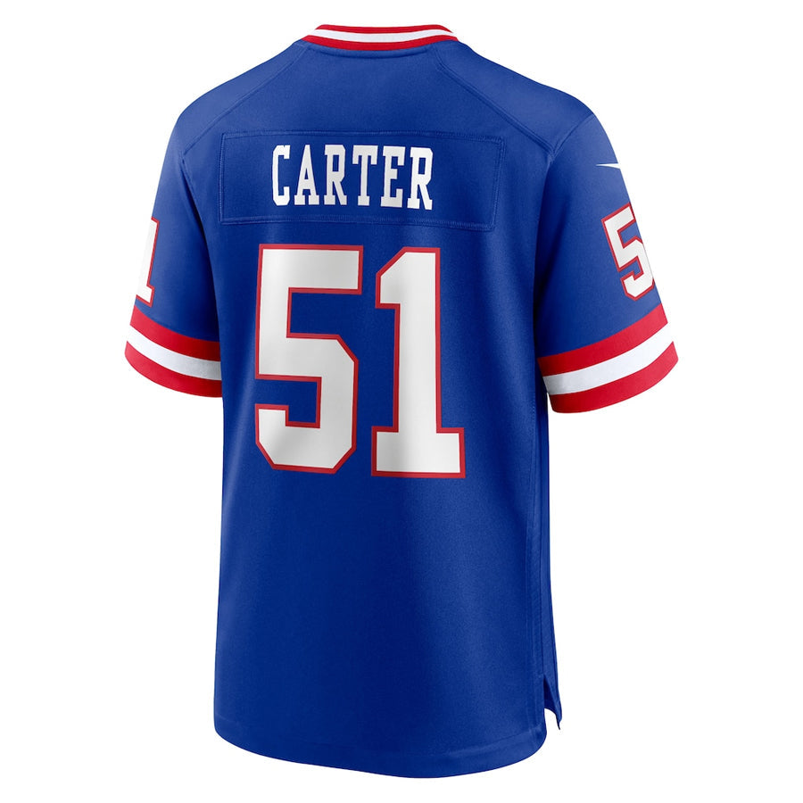 tocy NY.Giants #51 Abdul Carter Player Royal Home Game Stitched Jerseys