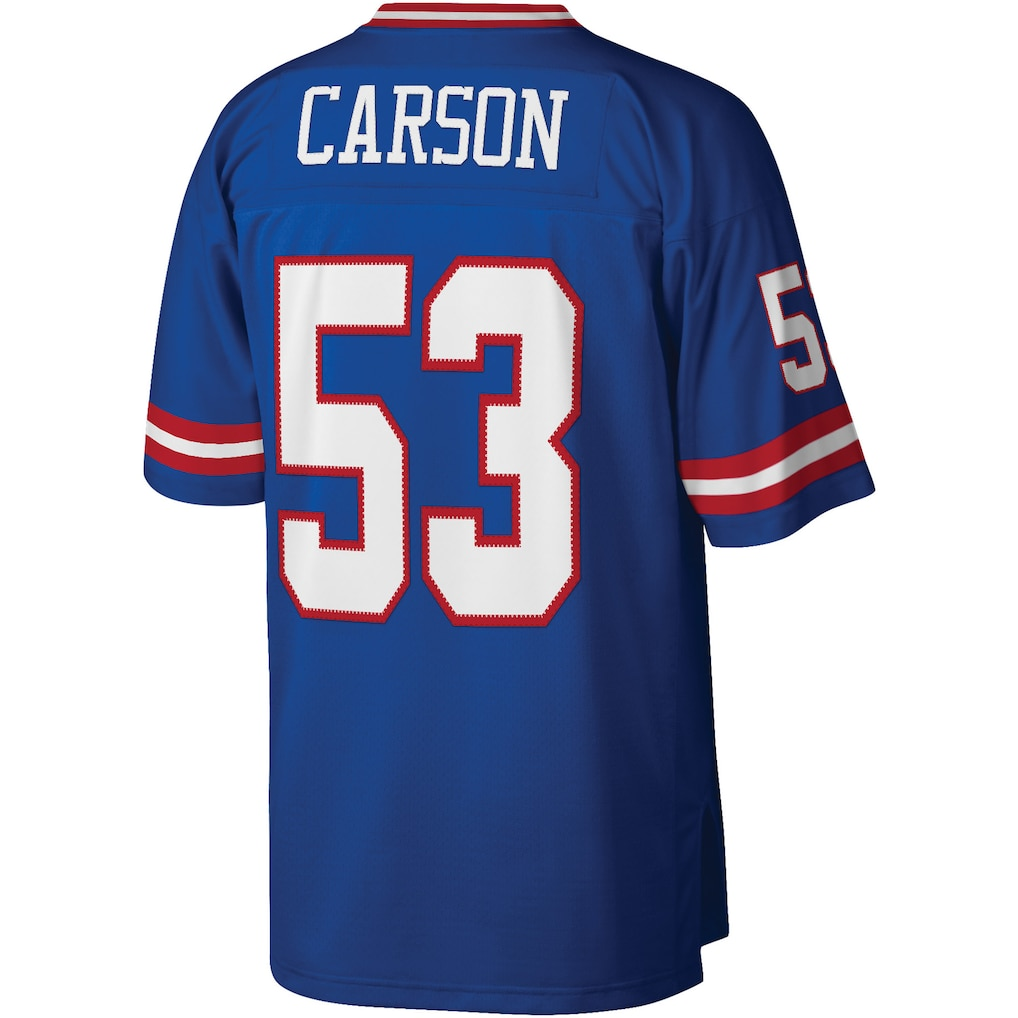 Tocy NY.Giants #53 Harry Carson Mitchell & Ness Royal Legacy Replica Jersey