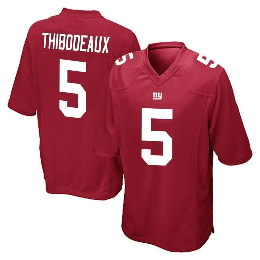 Tocy NY.Giants #5 Kayvon Thibodeaux Player Red Home Game Stitched Jerseys