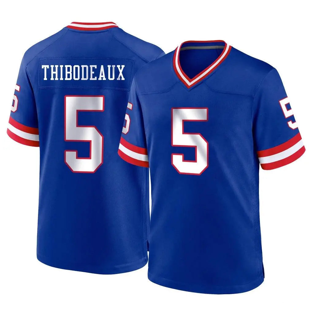 Tocy NY.Giants #5 Kayvon Thibodeaux Player Royal Classic Home Game Stitched Jerseys