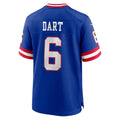 tocy NY.Giants #6 Jaxson Dart Player Royal Alternate Classic Game Stitched Jerseys