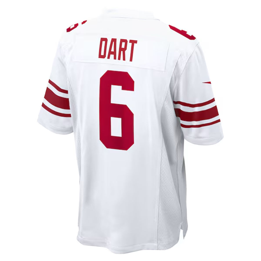 tocy NY.Giants #6 Jaxson Dart Player White Home Game Stitched Jerseys
