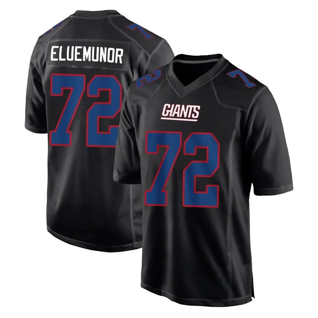 Tocy NY.Giants #72 Jermaine Eluemunor Player Carbon Fashion Limited Home Game Stitched Jerseys