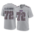 Tocy NY.Giants #72 Jermaine Eluemunor Player Gray Atmosphere Fashion Limited Game Stitched Jerseys