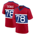 Tocy NY.Giants #78 Andrew Thomas Player Red Century Home Game Stitched Jerseys