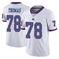 Tocy NY.Giants #78 Andrew Thomas Player White Color Rush Home Game Stitched Jerseys