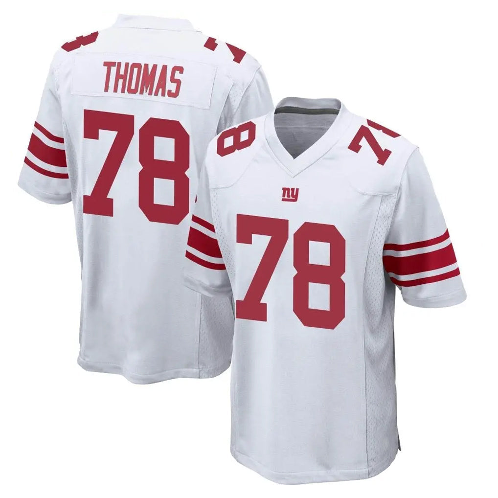 Tocy NY.Giants #78 Andrew Thomas Player White Home Game Stitched Jerseys