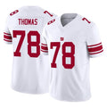 Tocy NY.Giants #78 Andrew Thomas Player White Limited Vapor F.U.S.E. Home Game Stitched Jerseys