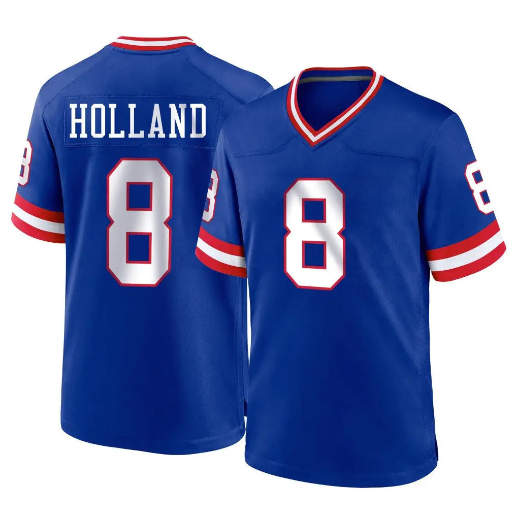 Tocy NY.Giants #8 Jevon Holland Player Royal Classic Home Game Stitched Jerseys