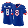 Tocy NY.Giants #8 Jevon Holland Player Royal Classic Home Game Stitched Jerseys