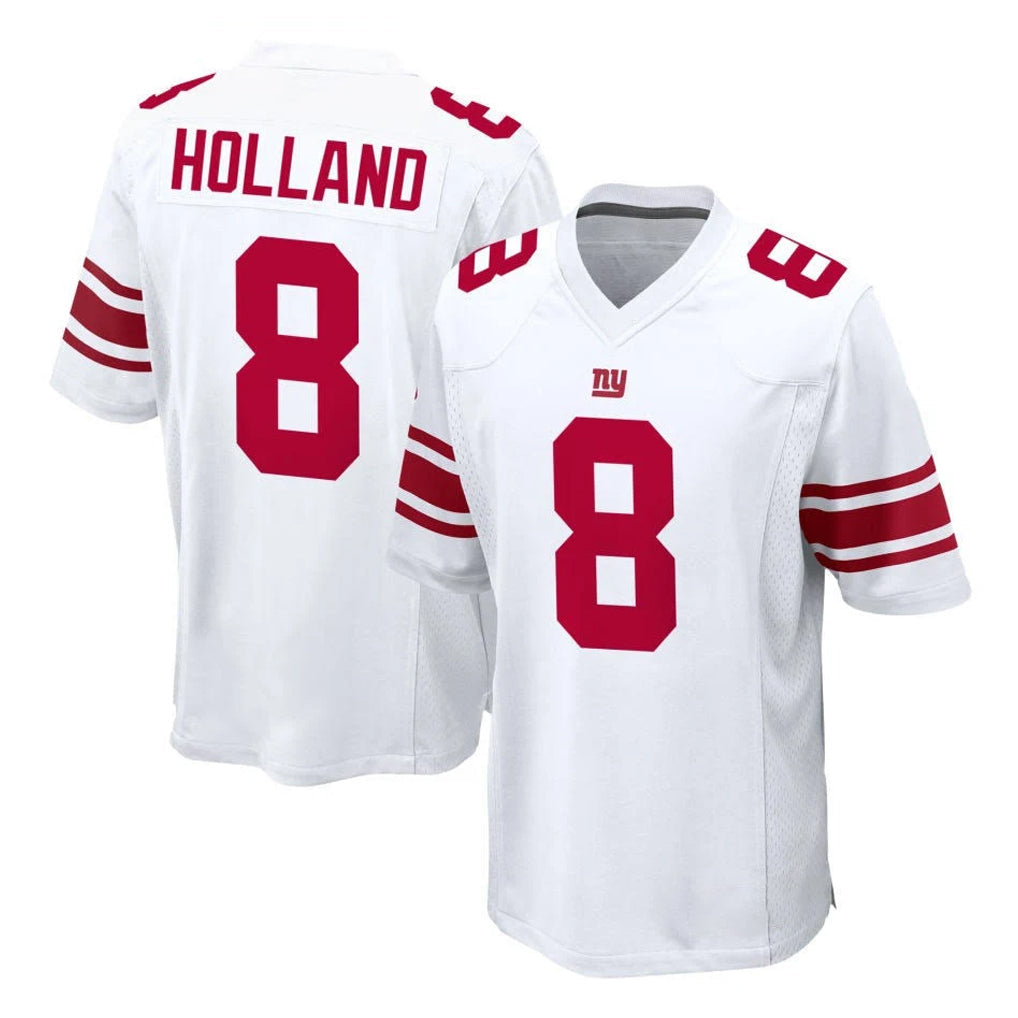 Tocy NY.Giants #8 Jevon Holland Player White Home Game Stitched Jerseys