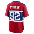 tocy NY.Giants #92 Michael Strahan Century Red Alternate Retired Player Game Stitched Jerseys