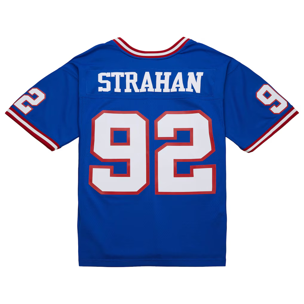 Tocy NY.Giants #92 Michael Strahan Mitchell & Ness Royal 1993 Legacy Replica Jersey