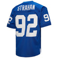 tocy NY.Giants #92 Michael Strahan Mitchell & Ness Royal Authentic Throwback Retired Player Stitched Jerseys