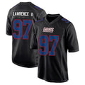 tocy NY.Giants #97 Dexter Lawrence II Player Black Carbon Fashion Stitched Jerseys