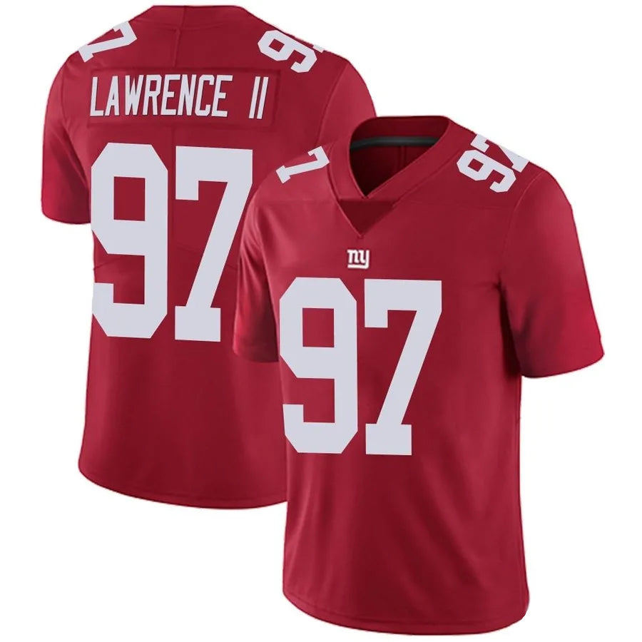 tocy NY.Giants #97 Dexter Lawrence II Player Vapor Red Limited Stitched Jerseys