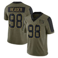 Tocy NY.Giants #98 DJ Reader Player Olive Salute To Service Limited Game Stitched Jerseys