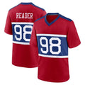 Tocy NY.Giants #98 DJ Reader Player Red Century Home Game Stitched Jerseys