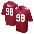 Tocy NY.Giants #98 DJ Reader Player Red Home Game Stitched Jerseys