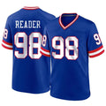 Tocy NY.Giants #98 DJ Reader Player Royal Classic Home Game Stitched Jerseys